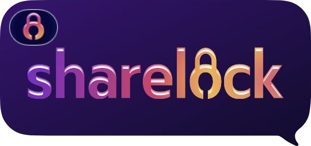 A Sharelock locked message bubble